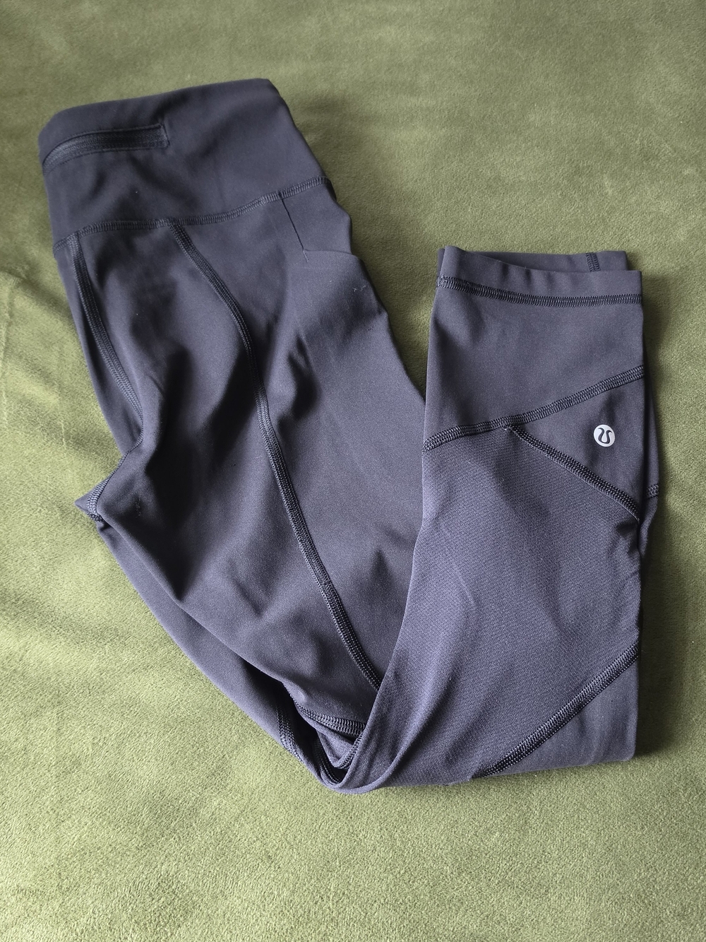 lululemon athletica Black Zip-Pocket Performance Leggings